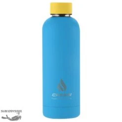 Bouteille THERMOS 500ml Caoutchouc TURQUOISE JAUNE - Cressi