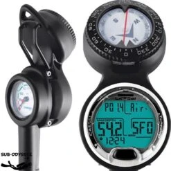 Console LEONARDO 3 éléments (ordinateur + Manomètre + Profondimetre) - Cressi