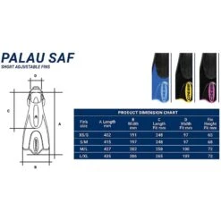 PALAU SAF Palme Courte De Natation & Fitness BLEU AZUR - Cressi -CRESSI Soldes Boutique cressi palau saf palme courte natation fitness pas cher sub odyssee 4