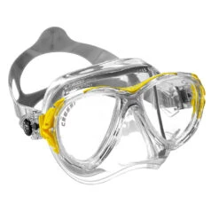 Masque EYES EVOLUTION CRYSTAL CRESSI -CRESSI Soldes Boutique masque eyes evo crystal jaune 1