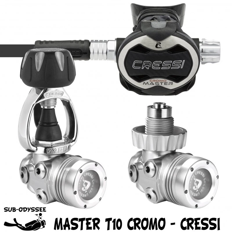 MASTER T10-SC CROMO Détendeur Plongée Hypercompensé - Cressi 1 MASTER T10-SC CROMO Détendeur Plongée Hypercompensé - Cressi