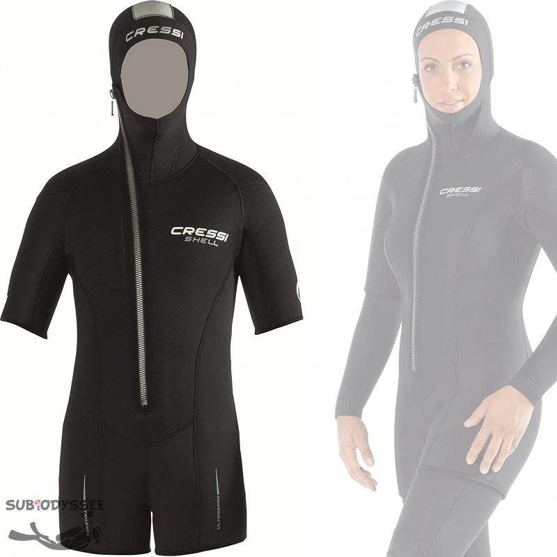 SHELL Surveste Avec Cagoule 5mm Femme - Cressi 1 SHELL Surveste Avec Cagoule 5mm Femme - Cressi