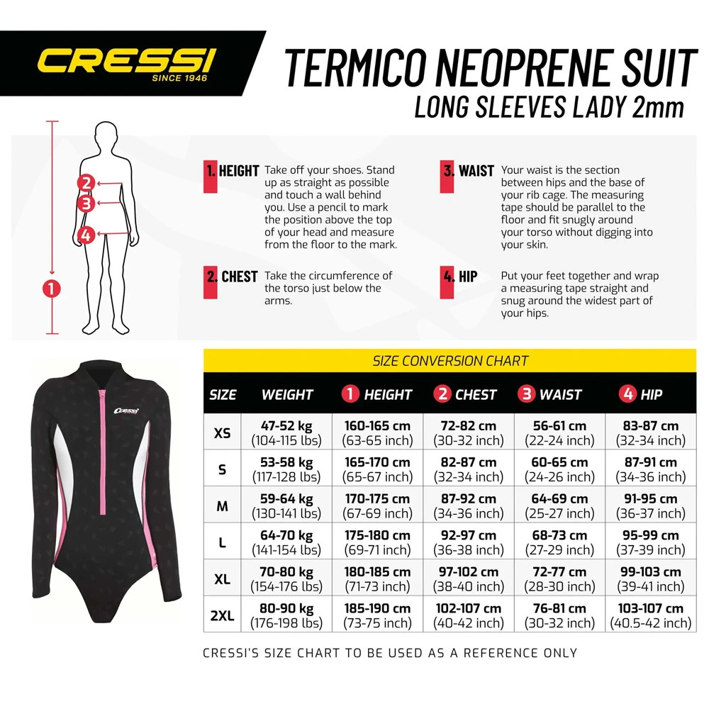 Maillot TERMICO CRESSI Manches Longues Dame 2mm 4 Maillot TERMICO CRESSI Manches Longues Dame 2mm – Image 4